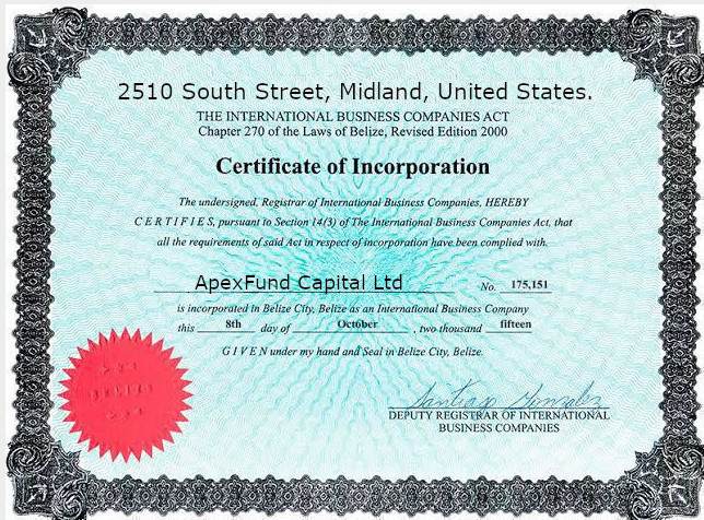 Company Certificate